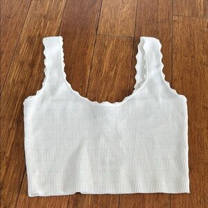 House of Harlow scalloped edged two piece set